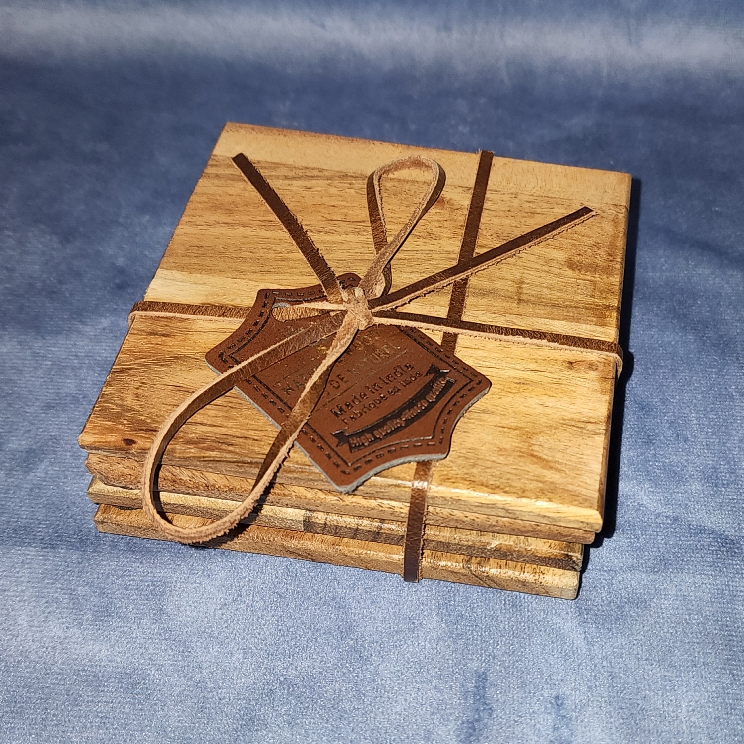 Coaster - Wood Square, Set of 4 | 20220315_193542.jpg