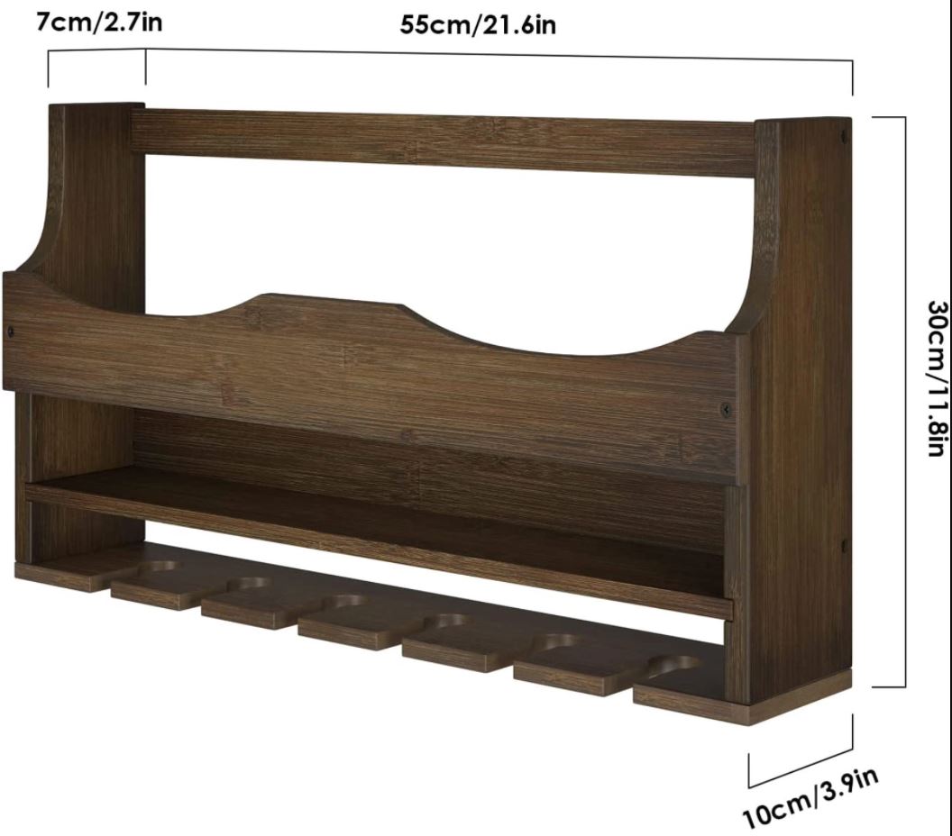 Wine - Wall Mounted Wine Rack, Rustic | wine2.JPG