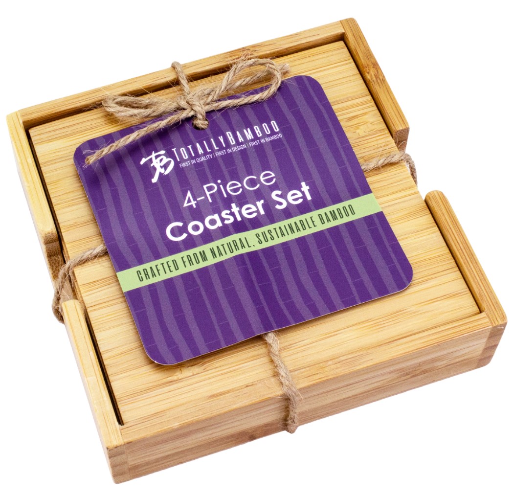 Coaster - Bamboo, Set of 4 with case, Totally Bamboo | tb_coasters.jpg