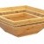 Bowl - Square with Inlay, Bamboo, 12
