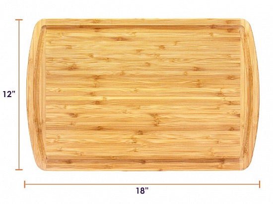 Board - Cutting, Bamboo, 18", Totally Bamboo Malibu