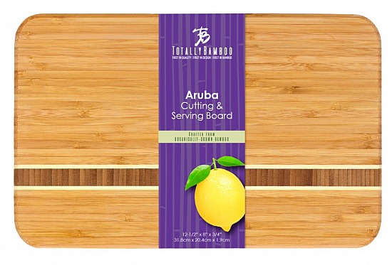 Board - Cutting, Bamboo, 12-1/2", Totally Bamboo Aruba